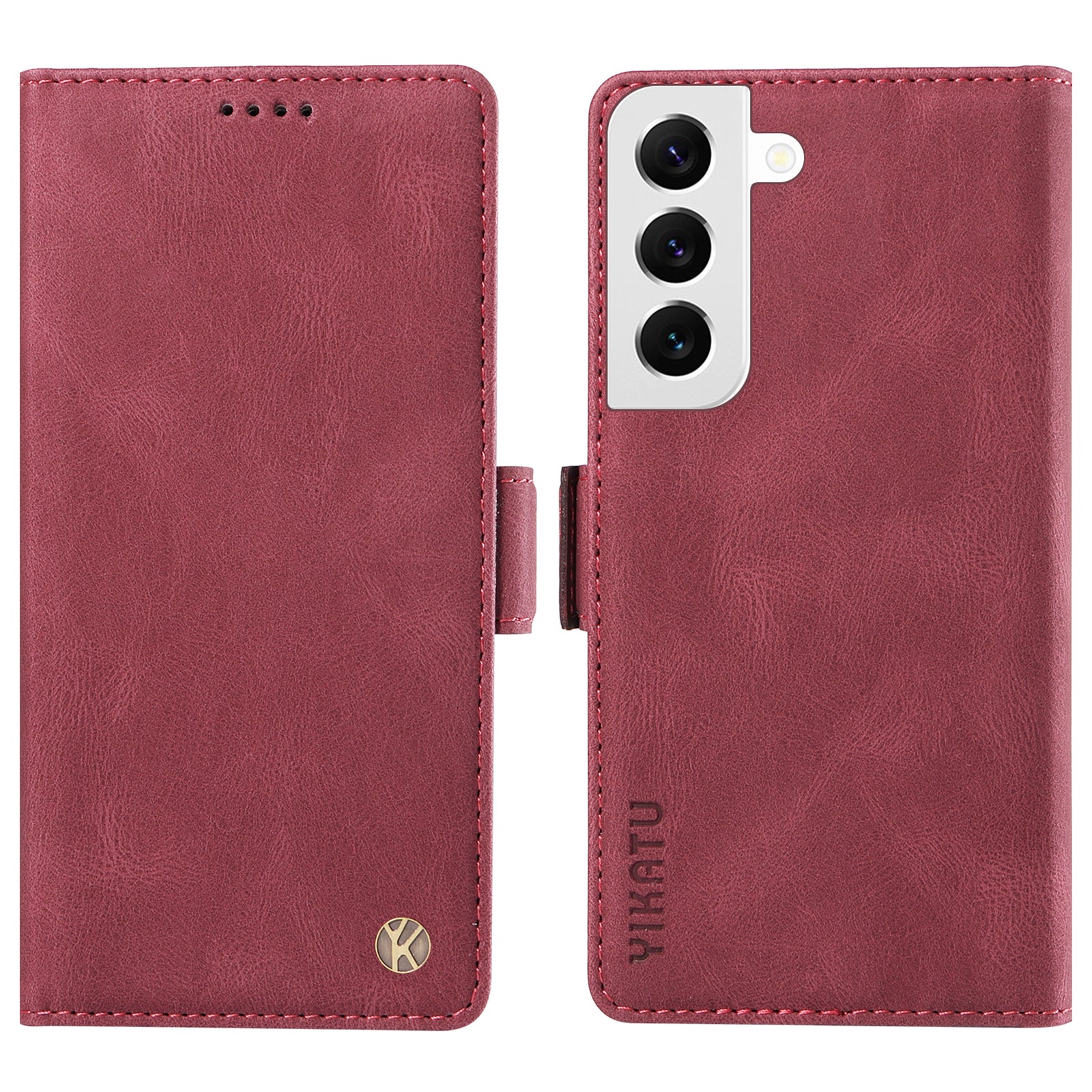 YIKATU YK-005 pro Samsung Galaxy S21 FE 5G stojánek peněženkové pouzdro Kožený kryt telefonu na dotyk YIKATU YK-005 pro Samsung Galaxy S21 FE 5G stojánek peněženkové pouzdro Kožený kryt telefonu na dotyk